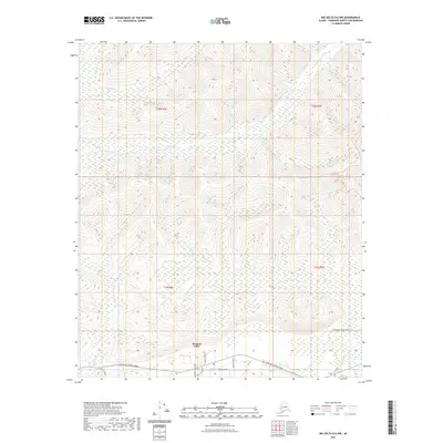 2021 Map of Big Delta D-6 NW, 2021 Print