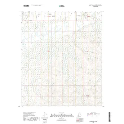 2021 Map of Big Delta D-6 SW, 2021 Print
