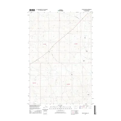 2017 Map of Big Dry School, 2017 Print