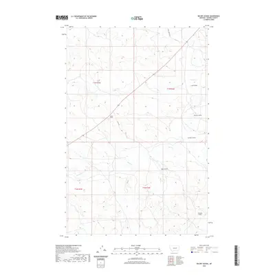 2020 Map of Big Dry School, 2020 Print