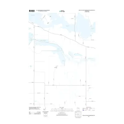 2013 Map of Big Eau Pleine Reservoir, 2013 Print