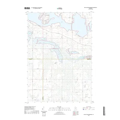 2018 Map of Big Eau Pleine Reservoir, 2018 Print