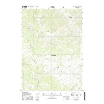 2017 Map of Big Elk Mountain, 2017 Print