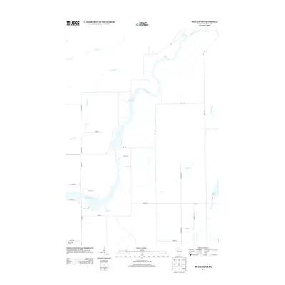 2013 Map of Big Falls Dam, 2013 Print