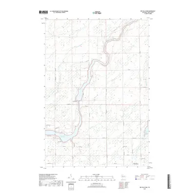 2018 Map of Big Falls Dam, 2018 Print