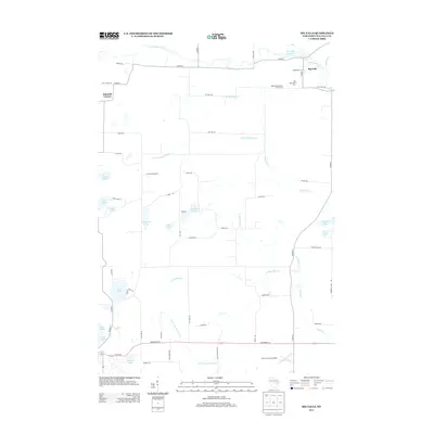 2013 Map of Big Falls, 2013 Print