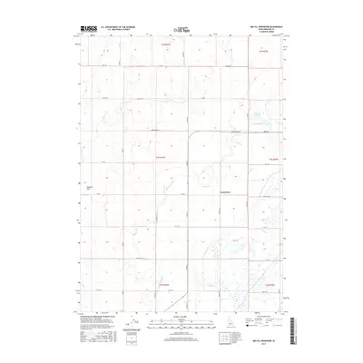 2017 Map of Big Fill Reservoir, 2017 Print