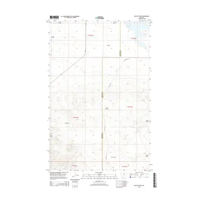 2014 Map of Big Flat West, 2014 Print