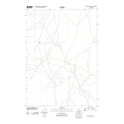 2011 Map of Big Foot Butte, 2011 Print