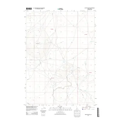 2013 Map of Big Foot Butte, 2013 Print