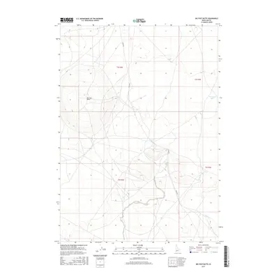 2017 Map of Big Foot Butte, 2017 Print