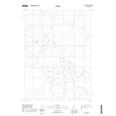 2020 Map of Big Foot Butte, 2020 Print