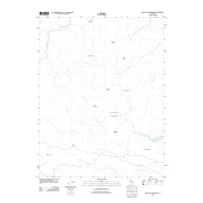 2012 Map of Big Foot Mountain, 2012 Print