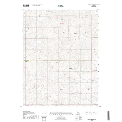 2018 Map of Big Foot Mountain, 2018 Print