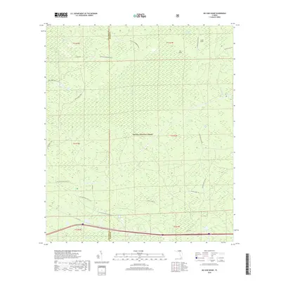 2018 Map of Big Gum Swamp, 2018 Print