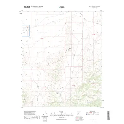 2023 Map of Big Gyp Mountain, 2023 Print