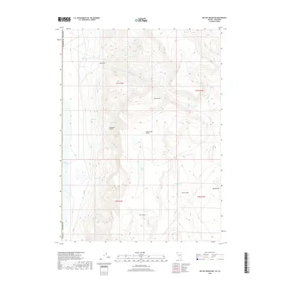 2018 Map of Big Hat Mountain, 2018 Print