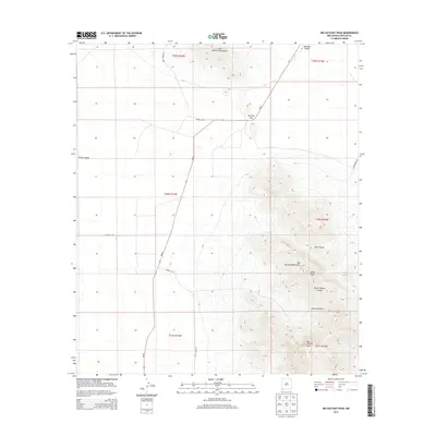 2013 Map of Big Hatchet Peak, 2013 Print