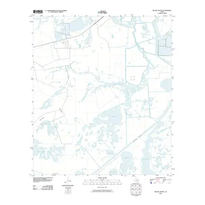 2010 Map of Big Hill Bayou, 2010 Print