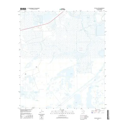 2016 Map of Big Hill Bayou, 2016 Print