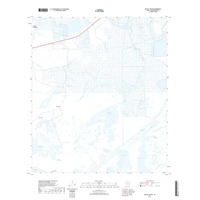2019 Map of Big Hill Bayou, 2019 Print
