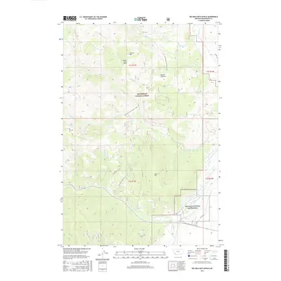 2017 Map of Big Hole Battlefield, 2017 Print