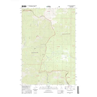 2017 Map of Big Hole Pass, 2017 Print