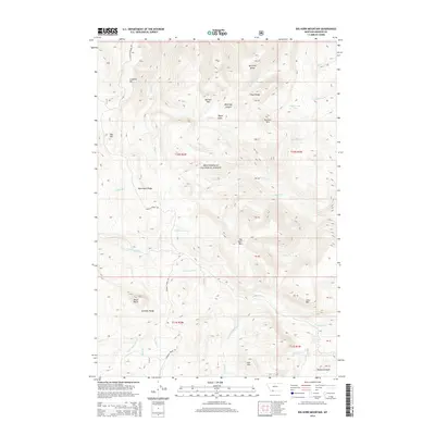 2014 Map of Big Horn Mountain, 2014 Print