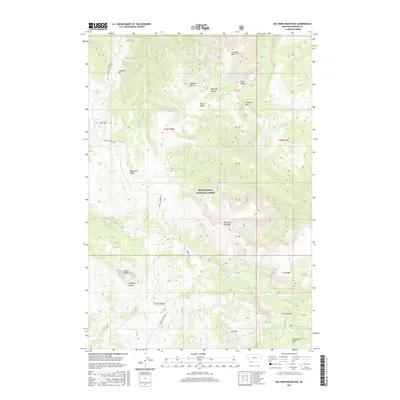 2017 Map of Big Horn Mountain, 2017 Print