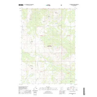 2020 Map of Big Horn Mountain, 2020 Print
