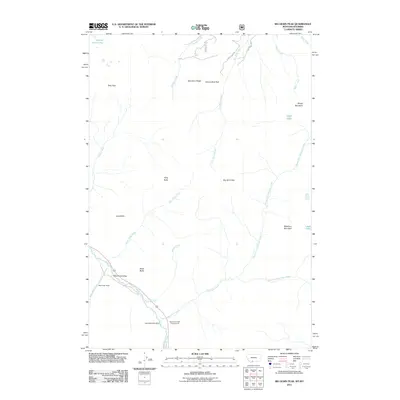 2011 Map of Big Horn Peak, 2011 Print