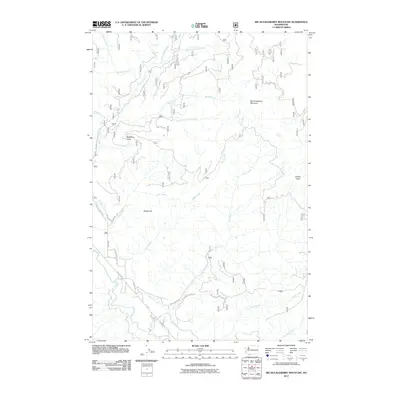 2011 Map of Big Huckleberry Mountain, 2011 Print