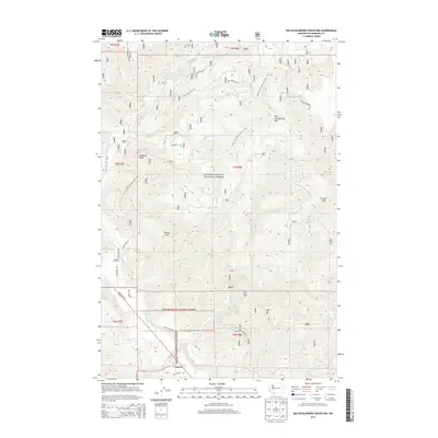 2014 Map of Big Huckleberry Mountain, 2014 Print