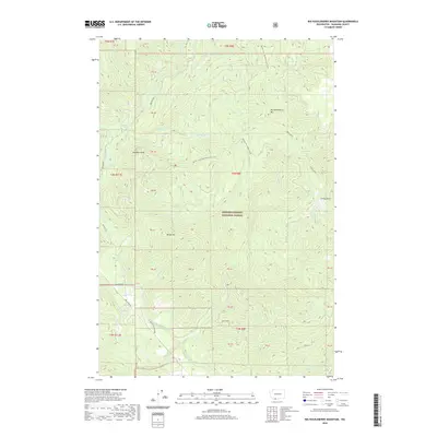 2020 Map of Big Huckleberry Mountain, 2020 Print