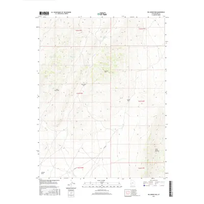 2017 Map of Big Jensen Pass, 2017 Print