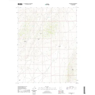 2020 Map of Big Jensen Pass, 2020 Print