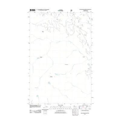 2011 Map of Big Jim Mountain, 2011 Print