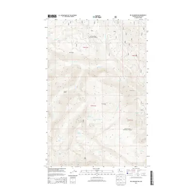 2014 Map of Big Jim Mountain, 2014 Print