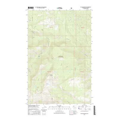 2017 Map of Big Jim Mountain, 2017 Print