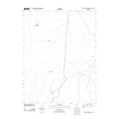 2011 Map of Big Kasock Mountain, 2011 Print