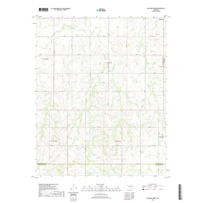2018 Map of Big Kiowa Creek, 2018 Print