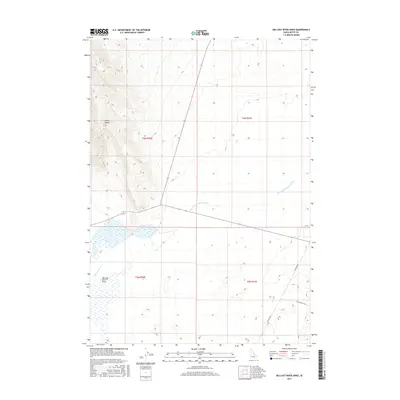 2017 Map of Big Lost River Sinks, 2017 Print