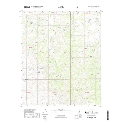 2018 Map of Big Lue Mountains, 2018 Print