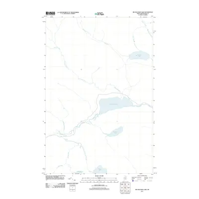2011 Map of Big Machias Lake, 2011 Print