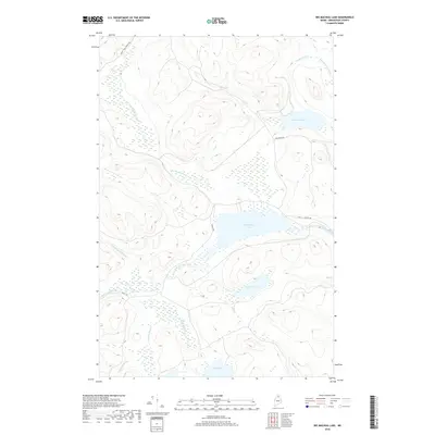 2018 Map of Big Machias Lake, 2018 Print