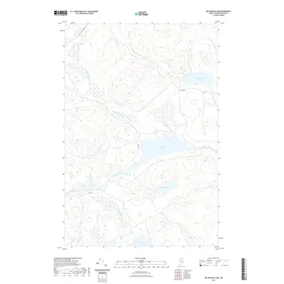 2021 Map of Big Machias Lake, 2021 Print