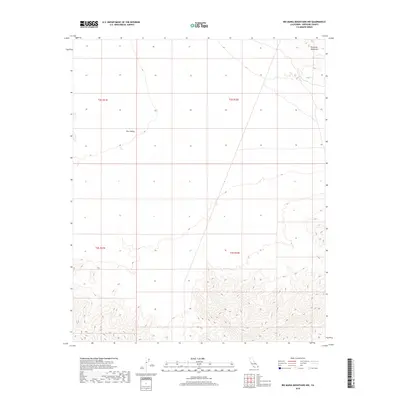 2018 Map of Big Maria Mountains NW, 2018 Print