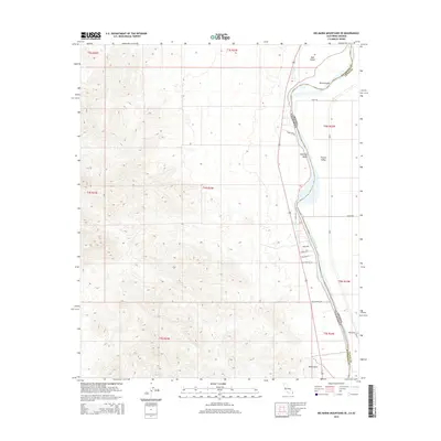 2015 Map of Big Maria Mountains SE, 2015 Print