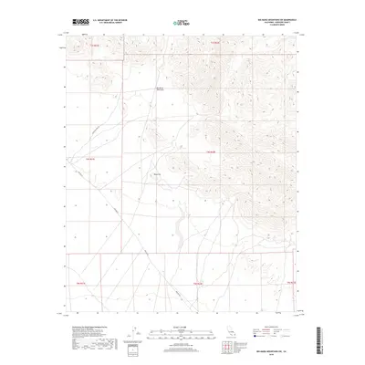 2018 Map of Big Maria Mountains SW, 2018 Print