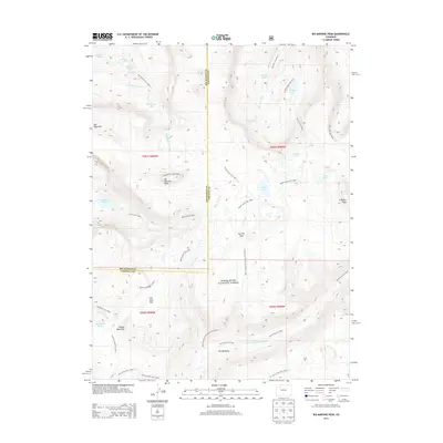2013 Map of Big Marvine Peak, 2013 Print